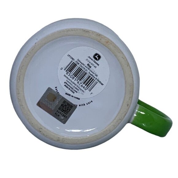 JOHN DEERE Jumbo Mug Tractor Officially Licensed 21.5 oz White Green Gift Mug - Picture 8 of 15